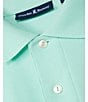 Color:Beachglass - Image 5 - Classic Short Sleeve Solid Polo Shirt