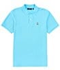 Color:Aquarius - Image 1 - Classic Short Sleeve Solid Polo Shirt