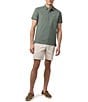 Color:Agave Green - Image 3 - Classic Short Sleeve Solid Polo Shirt