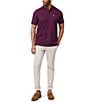 Color:Potent Purple - Image 4 - Classic Short Sleeve Solid Polo Shirt