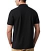 Color:Black - Image 2 - Classic Short Sleeve Solid Polo Shirt