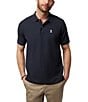 Color:Navy - Image 1 - Classic Short Sleeve Solid Polo Shirt