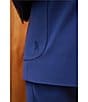 Psycho Bunny Contemporary Fit Flat Front Solid 2-Piece Suit, Color:Blue - Image 16