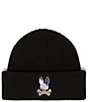 Psycho Bunny Dante Beanie, Color:Black - Image 1