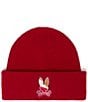 Psycho Bunny Dante Beanie, Color:Garnet - Image 1