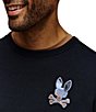 Psycho Bunny Dante Embroidery Crewneck Pullover, Color:Black - Image 4