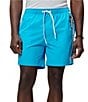 Psycho Bunny Dominic Solid Hang Tag 5.75#double; Inseam Swim Trunks - Image 1