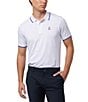 Color:White - Image 1 - Dover Sport Performance Stretch Short Sleeve Polo Shirt
