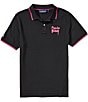 Psycho Bunny Duncan Short Sleeve Pique Pima Cotton Polo Shirt - Image 1