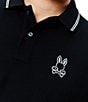Psycho Bunny Elijah Pique Short Sleeve Polo Shirt - Image 3