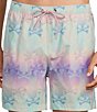 Psycho Bunny Forster Bunny Print 5 3/4" Swim Trunks,New Products : American Fashion Style Bags On Sale