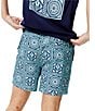 Psycho Bunny Frank Bunny Panel Patterned 5.75#double; Inseam Swim Trunks - Image 6