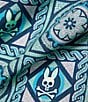 Psycho Bunny Frank Bunny Panel Patterned 5.75#double; Inseam Swim Trunks - Image 5