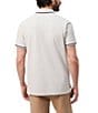 Color:Pearl - Image 2 - Groves Pique Short Sleeve Polo Shirt
