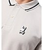 Color:Pearl - Image 4 - Groves Pique Short Sleeve Polo Shirt
