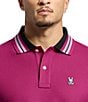 Psycho Bunny Henson Pique Short Sleeve Polo Shirt, Color:Boysenberry - Image 6