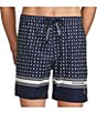 Psycho Bunny Hunter Allover Bunny Pattern 5 3/4" Inseam Swim Trunks,New Products : American Fashion Style Bags On Sale