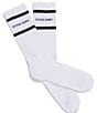 Psycho Bunny Intarsia-Knit Bunny-Pattern Sports Socks 3-Pack, Color:White - Image 3