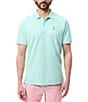Color:Beach Glass - Image 1 - Irving Pique Short Sleeve Polo Shirt