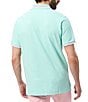 Color:Beach Glass - Image 2 - Irving Pique Short Sleeve Polo Shirt