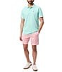 Color:Beach Glass - Image 3 - Irving Pique Short Sleeve Polo Shirt