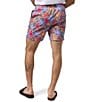 Color:Serenity - Image 2 - Jackson Bunny Face Printed 5 3/4#double; Inseam Swim Trunks