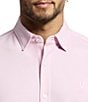 Psycho Bunny Jackson Classic Fit Stretch Knit Spread Collar Solid Dress Shirt - Image 4