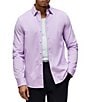 Psycho Bunny Jackson Classic Fit Stretch Knit Spread Collar Solid Embroidered Logo Dress Shirt - Image 1