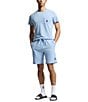 Psycho Bunny Jersey Lounge Embroidered Bunny Shorts, Color:Blue - Image 4