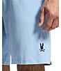 Psycho Bunny Jersey Lounge Embroidered Bunny Shorts, Color:Blue - Image 6