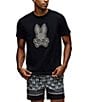 Psycho Bunny Johnny Graphic T-Shirt, Color:Black - Image 1