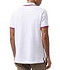 Color:White - Image 2 - Kingsbury Pique Modern Fit Short Sleeve Polo Shirt