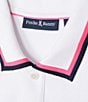 Color:White - Image 5 - Kingsbury Pique Modern Fit Short Sleeve Polo Shirt