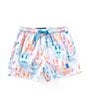 Psycho Bunny Little Boys Loa Printed Swim Trunks, Color:Micro Chip - Image 1