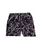 Psycho Bunny Little Boys Loa Printed Swim Trunks, Color:Black - Image 2