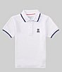 Color:White - Image 1 - Little Boys 2T-6 Short Sleeve Dover Sport Polo Shirt