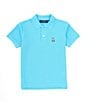 Color:Aquarius - Image 1 - Little Boys 5-6 Short Sleeve Classic Pique Polo Shirt