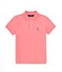 Color:Camel Rose - Image 1 - Little Boys 5-6 Short Sleeve Classic Pique Polo Shirt