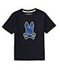 Color:Navy - Image 1 - Little Boys 5-6 Short Sleeve Lenox Graphic T-Shirt
