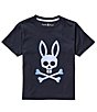 Color:Navy - Image 1 - Little Boys 5-6 Short Sleeve Norwood Graphic T-Shirt