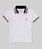 Color:White - Image 1 - Little Boys 5-6 Short Sleeve Portland Sport Mesh Polo Shirt