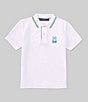 Color:White - Image 1 - Little Boys 5-6 Short Sleeve Saratoga Pique Polo Shirt