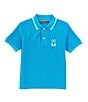 Color:Aquarius - Image 1 - Little Boys 5-6 Short Sleeve Saratoga Pique Polo Shirt