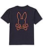 Color:Navy - Image 1 - Little Boys 5-6 Short Sleeve Wasterlo Graphic T-Shirt