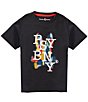Psycho Bunny Little Boys Short Sleeve Wes Graphic T-Shirt - Image 1