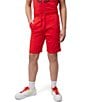 Color:Red - Image 1 - Little/Big Boys 5-20 Santa Fe French Terry Sweat Shorts