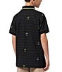Color:Black - Image 2 - Little/Big Boys 5-20 Short Sleeve Belmont Tonal-Striped/Patterned Pique Polo Shirt