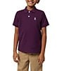 Color:Potent Purple - Image 1 - Little/Big Boys 5-20 Short Sleeve Classic Polo Shirt