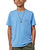 Color:Blue - Image 1 - Little/Big Boys 5-20 Short Sleeve Classic T-Shirt