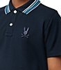 Color:Navy - Image 3 - Little/Big Boys 5-20 Short Sleeve Crosby Pique Polo Shirt